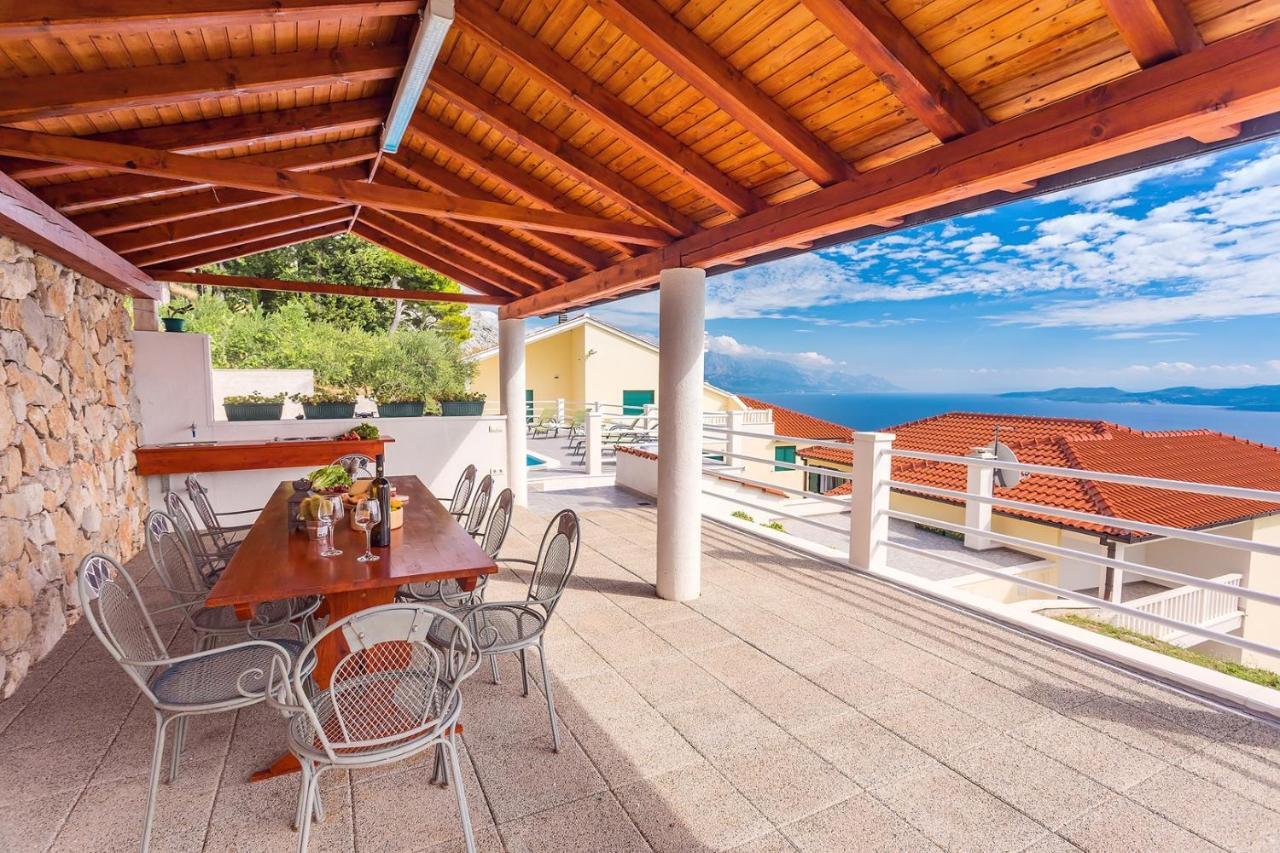 Villa Maslina, With Private 32M2Pool, Panoramic Views On 100Km Coastline, 12 Pax Lokva Rogoznica Bagian luar foto